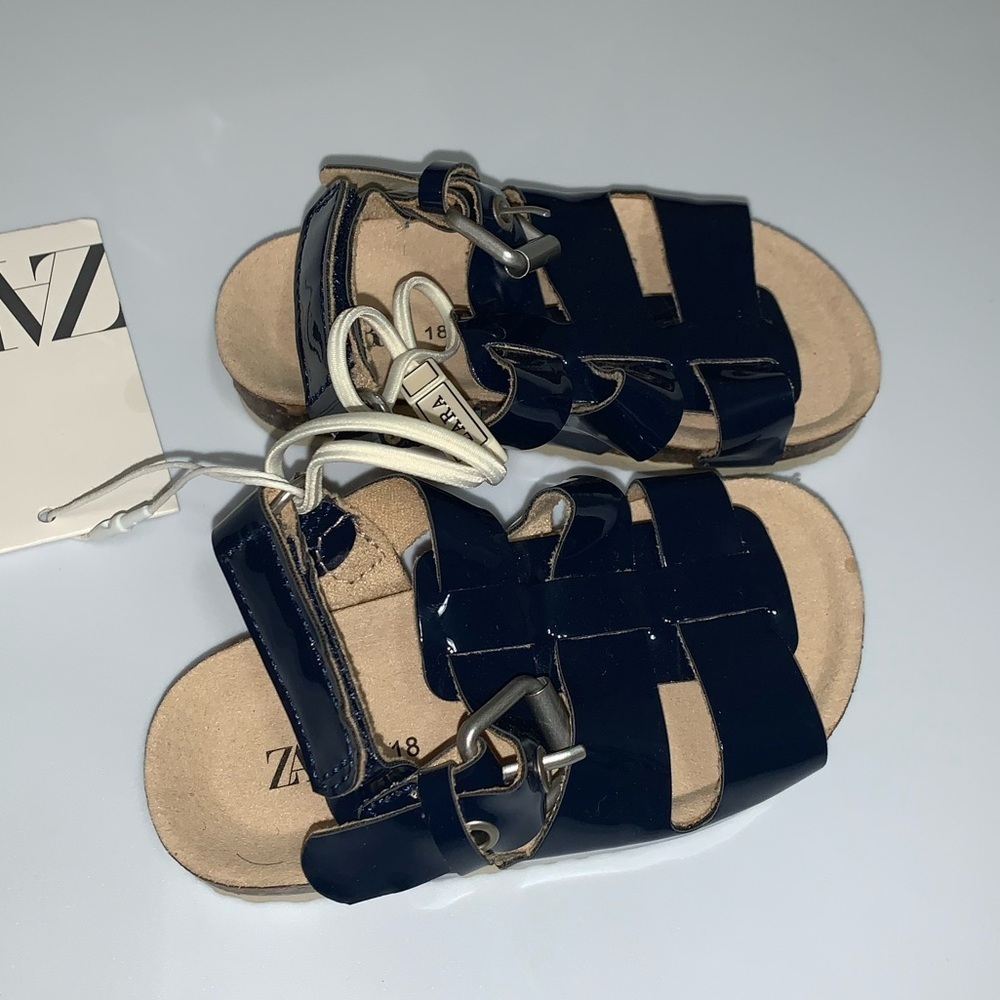 ZARA SANDALS WITH STRAPS Toddler SZ 3 - Picture 4 of 8